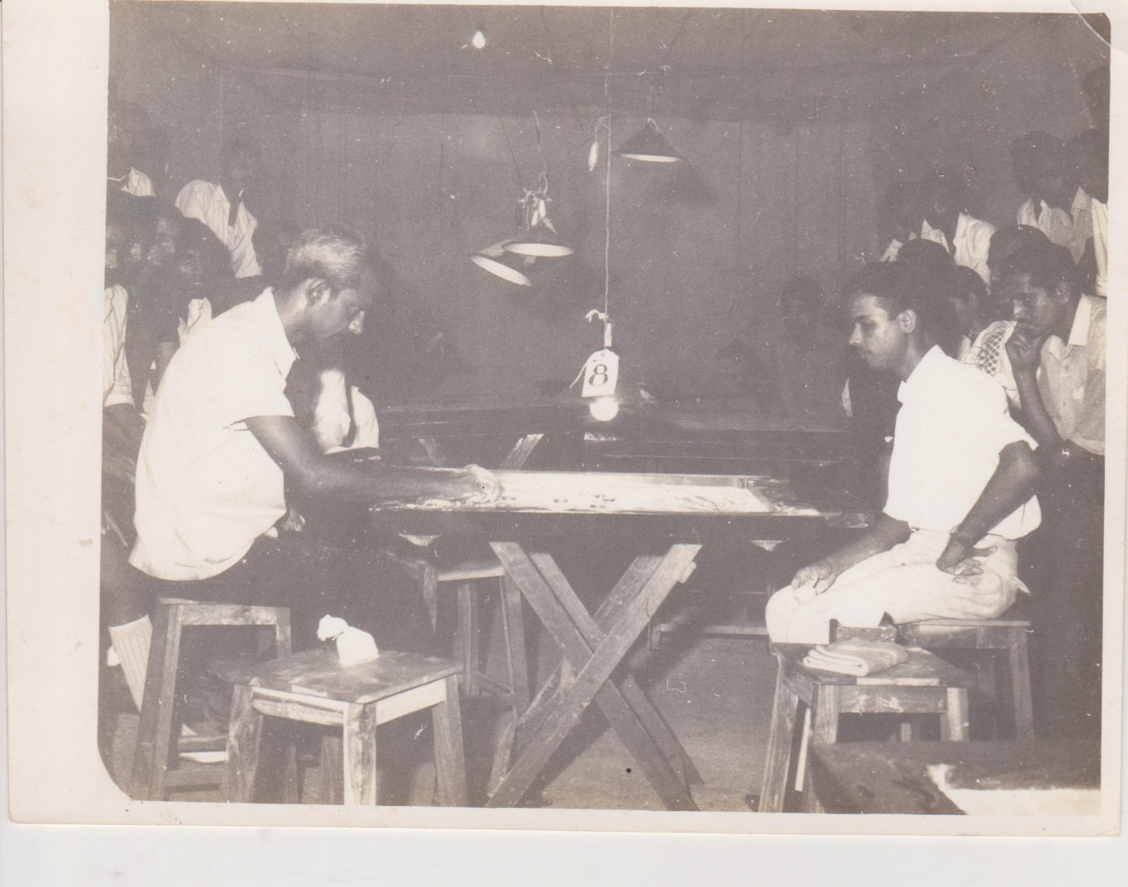 Final match under the tournament lamp